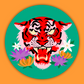 "Blooming Tiger" Sticker