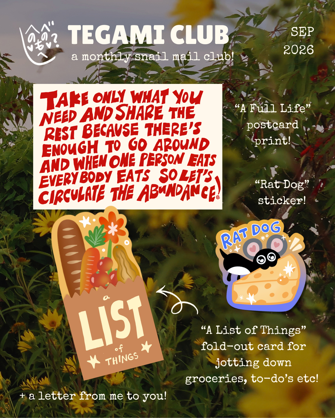 Tegami Club – Monthly Snail Mail Club
